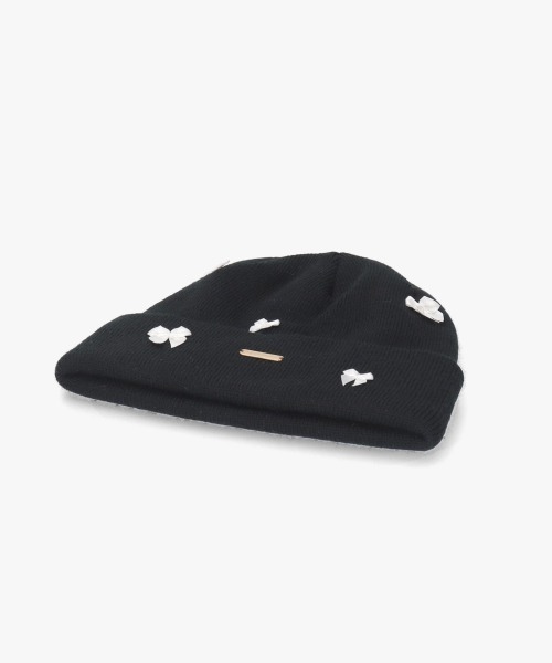 kaorinomori（カオリノモリ）の「kaorinomori ユスニット / カオリノモリ（ニットキャップ/ビーニー・レディース・グレー/ブラック/ホワイト・FREE）」の7枚目の写真