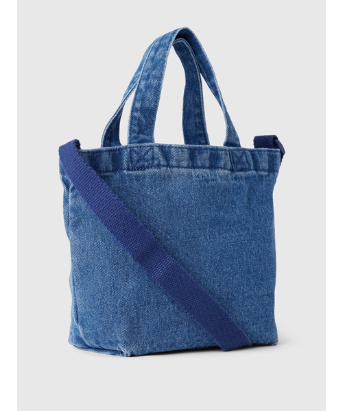 GAP（ギャップ）の「スパークル GAPロゴ トートバッグ (キッズ )（トートバッグ・キッズ・インディゴブルー/ピンク・ONE SIZE）」の4枚目の写真