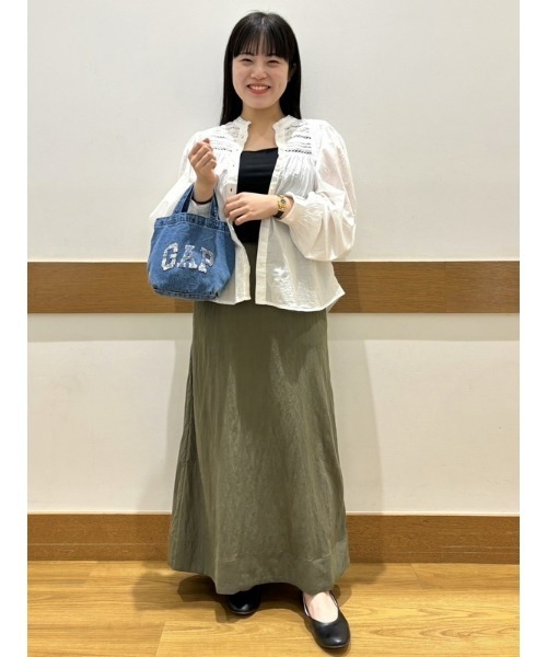 GAP（ギャップ）の「スパークル GAPロゴ トートバッグ (キッズ )（トートバッグ・キッズ・インディゴブルー/ピンク・ONE SIZE）」の10枚目の写真