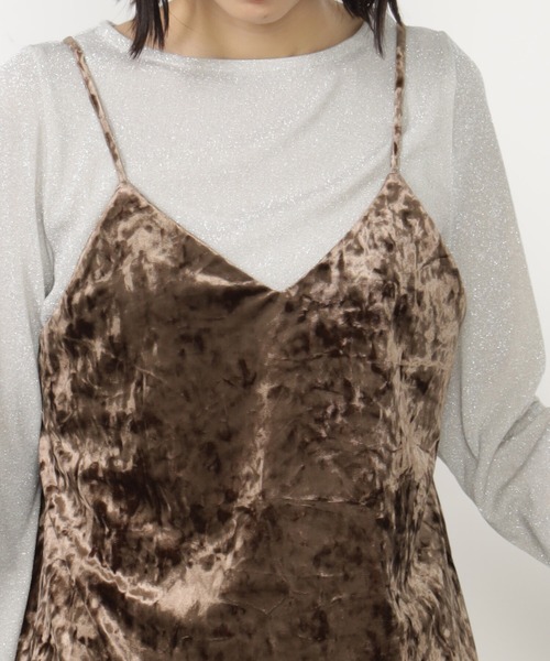 FOUND GOOD（ファウンドグッド）の「2WAYキャミワンピース（ワンピース・レディース・グレー系/ブラウン系/ブラック・M/S/L）」の12枚目の写真