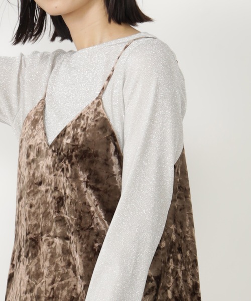 FOUND GOOD（ファウンドグッド）の「2WAYキャミワンピース（ワンピース・レディース・グレー系/ブラウン系/ブラック・M/S/L）」の13枚目の写真