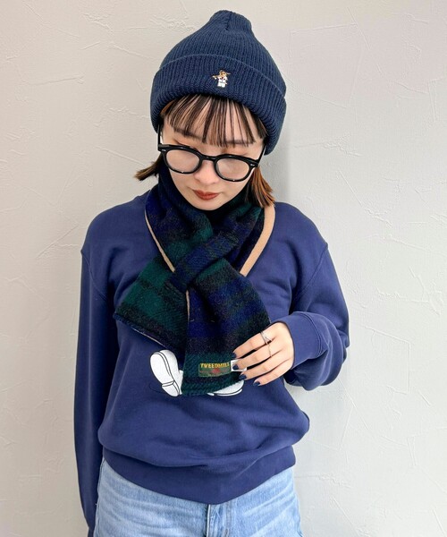 セール】【別注】【TWEED MILL/ツイードミル】ウールチェック×フリース