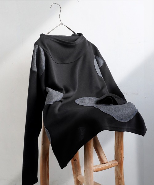 antiqua(アンティカ)の「ドットステッチトップス(Tシャツ/カットソー・レディース・ブラック・ONESIZE)」の10枚目の写真
