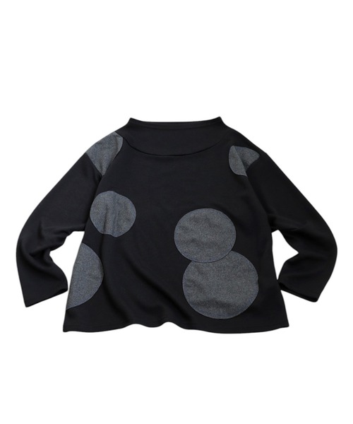 antiqua(アンティカ)の「ドットステッチトップス(Tシャツ/カットソー・レディース・ブラック・ONESIZE)」の11枚目の写真