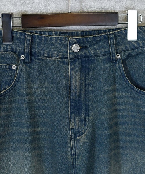 Anytime Songs（エニータイムソングス）の「vintage like over dye loose fit denim pants/ヴィンテージ ライク オーバーダイ ルーズフィット デニムパンツ（デニムパンツ・メンズ・ブラック系その他2/ブルー系その他2/ブラック系その他/ブルー系その他・M/L/XL）」の9枚目の写真