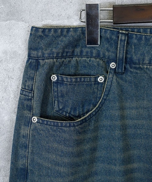 Anytime Songs（エニータイムソングス）の「vintage like over dye loose fit denim pants/ヴィンテージ ライク オーバーダイ ルーズフィット デニムパンツ（デニムパンツ・メンズ・ブラック系その他2/ブルー系その他2/ブラック系その他/ブルー系その他・M/L/XL）」の10枚目の写真