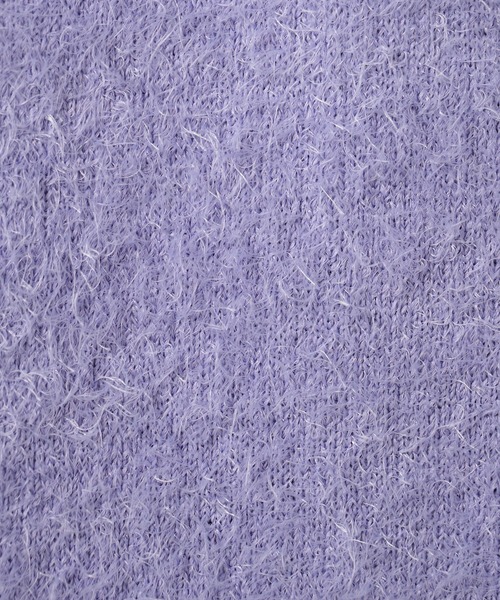 FOUND GOOD（ファウンドグッド）の「シャギーニットベスト（ニット/セーター・レディース・ブラック/アイボリー/パープル系2/ブラウン系3・FREE）」の5枚目の写真