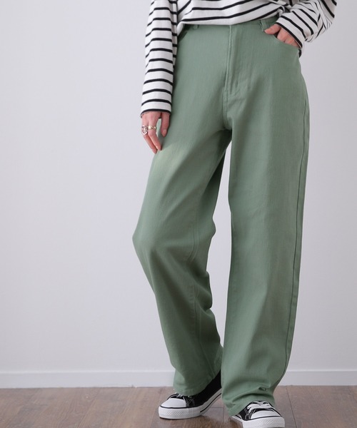 HUG.U（ハグユー）の「新感覚疲れないチノパン（チノパンツ・レディース・サンドベージュ/キナリ/チャコールグレー/オフホワイト/セージグリーン/ブラック/カーキ/ライトグレー・S(レギュラー丈)/S(トール丈)/M(レギュラー丈)/M(トール丈)/L(レギュラー丈)/L(トール丈)/LL(トール丈)/LL(レギュラー丈)）」の8枚目の写真