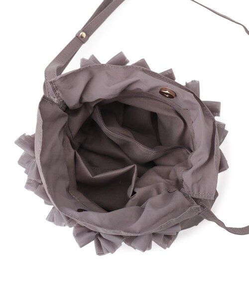 grove(グローブ)の「◆チュールティアード巾着ショルダー(ショルダーバッグ・レディース・グレー/チャコールグレー/ブラック・00)」の19枚目の写真