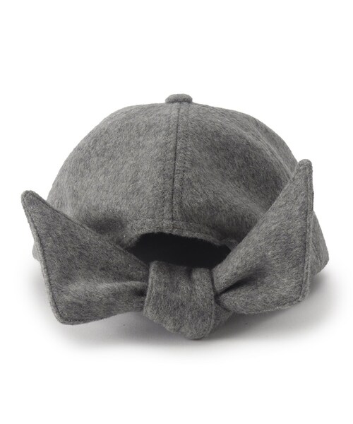 couture brooch(クチュールブローチ)の「◆リボンキャップ(キャップ・レディース・アイボリー/ブラック/ライトグレー・00)」の6枚目の写真