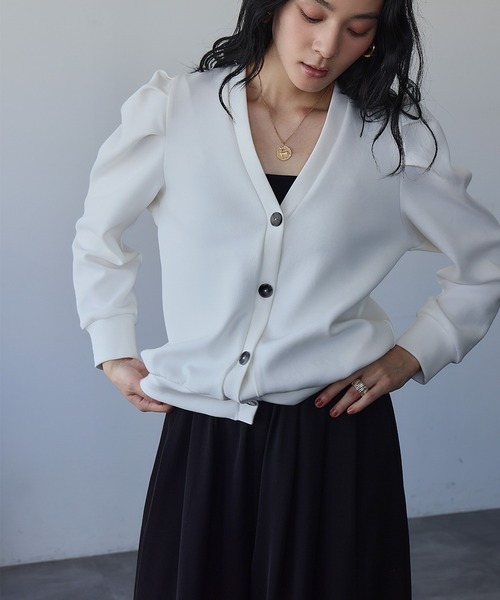 CHRISTIAN DIOR ホワイト Vネックカーディガン CHRISTIAN DIOR ホワイト Vネックカーディガン CHRISTIAN DIOR