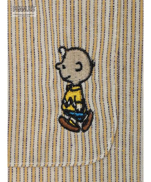 Samansa Mos2(サマンサ モスモス)の「【PEANUTS×Samansa Mos2】刺繍シャツ(シャツ/ブラウス・レディース・グリーン/ピンク/マスタード/ネイビー・F)」の7枚目の写真