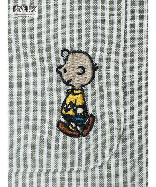 Samansa Mos2(サマンサ モスモス)の「【PEANUTS×Samansa Mos2】刺繍シャツ(シャツ/ブラウス・レディース・グリーン/ピンク/マスタード/ネイビー・F)」の8枚目の写真