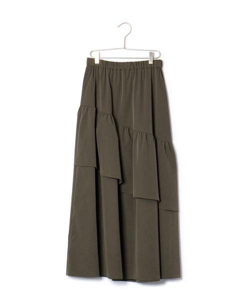 ROPE' PICNIC（ロペピクニック）の「アシンメトリーボリュームティアードスカート（スカート・レディース・カーキ/ブラック・38）」の11枚目の写真