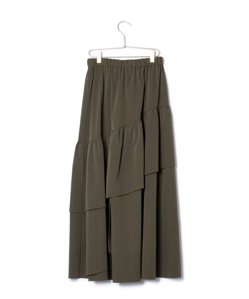 ROPE' PICNIC（ロペピクニック）の「アシンメトリーボリュームティアードスカート（スカート・レディース・カーキ/ブラック・38）」の10枚目の写真
