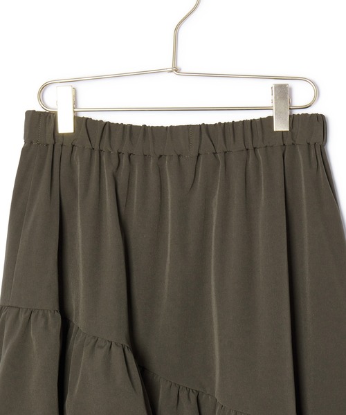 ROPE' PICNIC（ロペピクニック）の「アシンメトリーボリュームティアードスカート（スカート・レディース・カーキ/ブラック・38）」の9枚目の写真