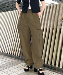 《サイドジップ×2WAY》レディース カーゴパンツ ドロスト 美脚 ミリタリー 春夏秋