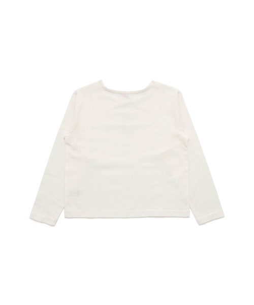 JENNI belle(ジェニィベル)の「【WEB限定】【コットン100%】スクエアクロスロンT(Tシャツ/カットソー・キッズ・ラベンダー/ブラック/オフホワイト・120cm/150cm/140cm/130cm)」の10枚目の写真