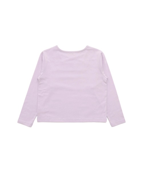 JENNI belle(ジェニィベル)の「【WEB限定】【コットン100%】スクエアクロスロンT(Tシャツ/カットソー・キッズ・ラベンダー/ブラック/オフホワイト・120cm/150cm/140cm/130cm)」の14枚目の写真