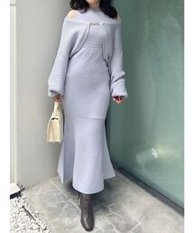 MERCURYDUO | チェーンボレロセットニットマーメイドワンピース(ワンピース)