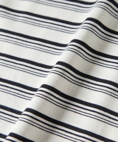 【セール】Anti Soaked(R) ランダムボーダークルーネックTシャツ 長袖（Tシャツ/カットソー）｜nano･universe（ナノユニバース）