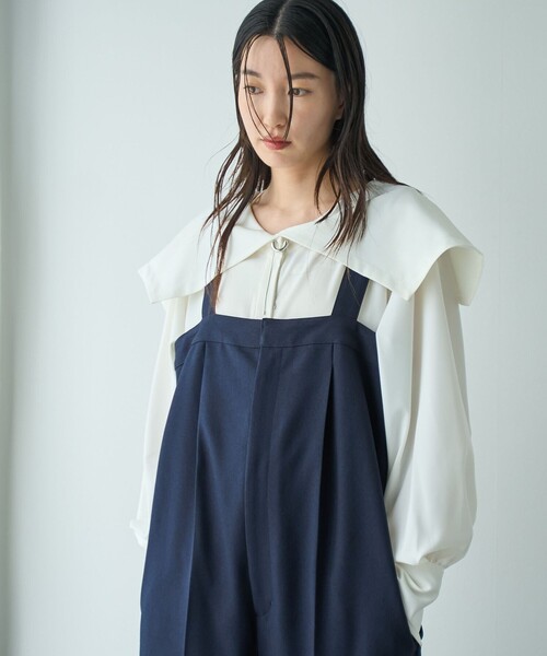 RONEL（ロネル）の「【RONEL】セーラーカラーブラウス（シャツ/ブラウス・レディース・ブラック/ネイビー/オフホワイト・S/M）」の14枚目の写真