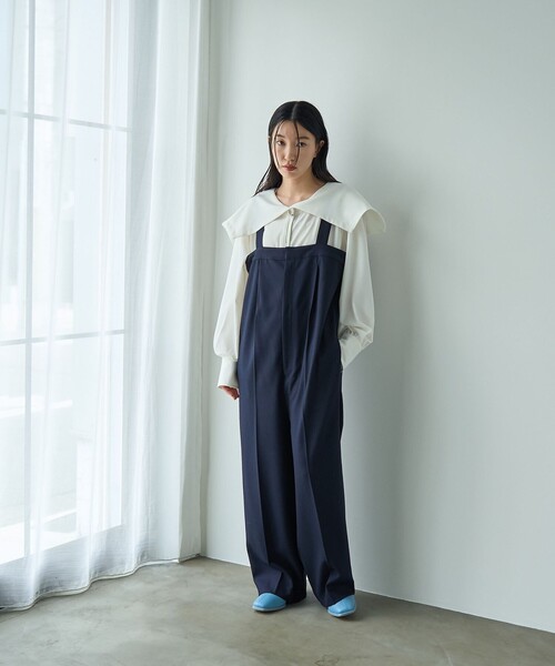 RONEL（ロネル）の「【RONEL】セーラーカラーブラウス（シャツ/ブラウス・レディース・ブラック/ネイビー/オフホワイト・S/M）」の18枚目の写真