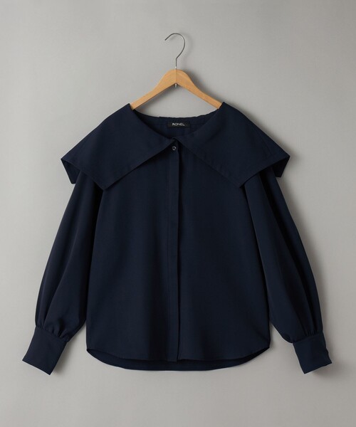 RONEL（ロネル）の「【RONEL】セーラーカラーブラウス（シャツ/ブラウス・レディース・ブラック/ネイビー/オフホワイト・S/M）」の21枚目の写真