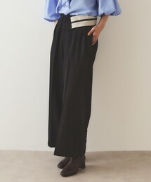 OPAQUE.CLIP | マーベルトデザイン タックワイドパンツ【洗濯機洗い可】(その他パンツ)