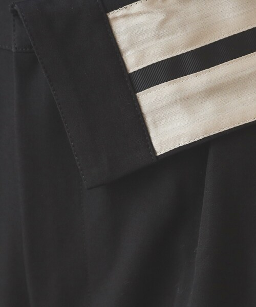 OPAQUE.CLIP(オペークドットクリップ)の「◆マーベルトデザイン タックワイドパンツ【洗濯機洗い可】(その他パンツ・レディース・チャコールグレー/ブラック・40/38/36)」の6枚目の写真