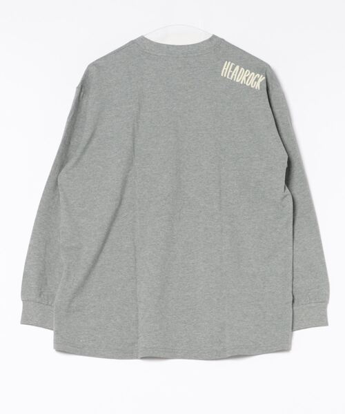 HEAD ROCK(ヘッドロック)の「HEADROCK/ヘッドロック 長袖オーバーサイズTシャツ(大人)(Tシャツ/カットソー・レディース・オフホワイト/杢グレー/スミクロ・160cm/170cm/180cm)」の4枚目の写真