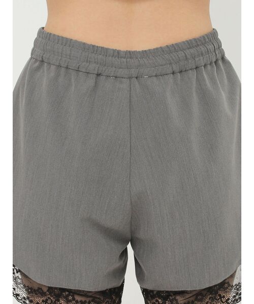 EVRIS（エヴリス）の「レースドッキングショートパンツ【セットアップ着用可能】（その他パンツ・レディース・グレー/ブルー・FREE）」の4枚目の写真