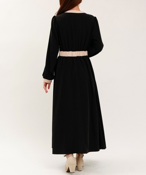 ASTORIA ODIER（アストリアオディール）の「配色デザインワンピース（ワンピース・レディース・ベージュ/ネイビー/ブラック/その他/ブルー・MEDIUM/LARGE）」の13枚目の写真