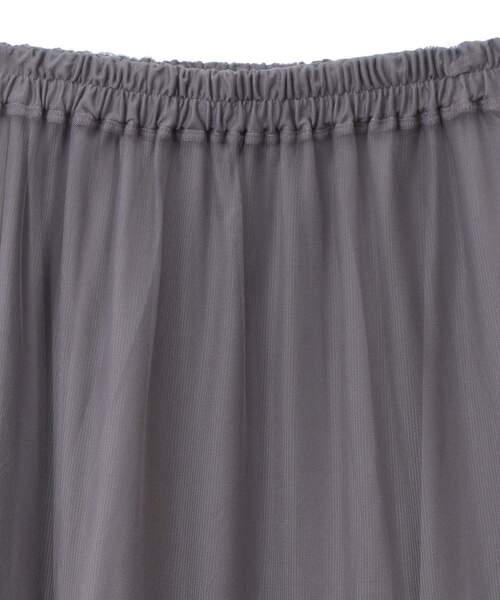 Green　Parks（グリーンパークス）の「2wayチュールティアードフリルスカート(ペチ付き)（スカート・レディース・アイボリー/ブラック/グレー・FREE）」の20枚目の写真