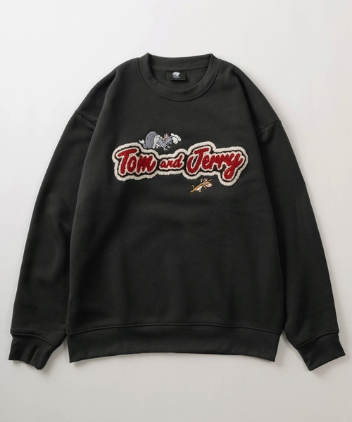 Tom&Jerry(トムアンドジェリー)の「【TOM&JERRY/トムとジェリー】キャラクターイラスト ヴィンテージライクプリント&刺繍デザイン ビッグシルエット クルーネックスウェット/3Type(スウェット・レディース・ブラック/グレイッシュベージュ/ライトイエロー/チャコールグレー/オートミール/スミクロ・M/L/XL)」の14枚目の写真