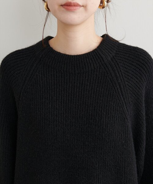 natural couture（ナチュラルクチュール）の「ZIP付き畦ニットワンピース（ワンピース・レディース・モカ/ブルー/アイボリー/カーキ/ブラック・FREE）」の19枚目の写真