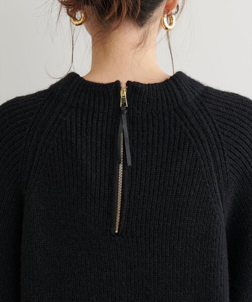 natural couture（ナチュラルクチュール）の「ZIP付き畦ニットワンピース（ワンピース・レディース・モカ/ブルー/アイボリー/カーキ/ブラック・FREE）」の20枚目の写真