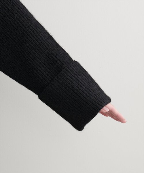 natural couture（ナチュラルクチュール）の「ZIP付き畦ニットワンピース（ワンピース・レディース・モカ/ブルー/アイボリー/カーキ/ブラック・FREE）」の21枚目の写真