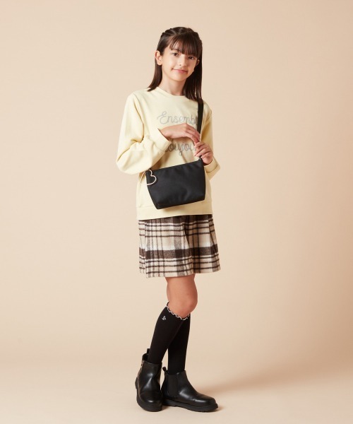 a.v.v（アーヴェヴェ）の「[KIDS]シンプルサコッシュ（ショルダーバッグ・キッズ・ライトピンク/ライラック/ブラック・120）」の10枚目の写真