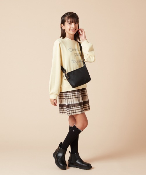 a.v.v（アーヴェヴェ）の「[KIDS]シンプルサコッシュ（ショルダーバッグ・キッズ・ライトピンク/ライラック/ブラック・120）」の12枚目の写真