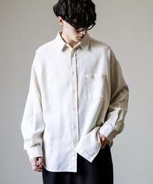 Rocky Monroe | オーバーサイズレギュラーカラー長袖ネルシャツ オンブレチェック/無地(シャツ/ブラウス)