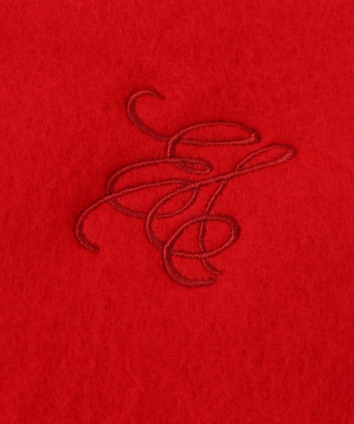 earth music&ecology（アースミュージックアンドエコロジー）の「ワンポイントロゴ刺繍マフラー（マフラー・レディース・グレー/サックスブルー系2/レッド/ホワイト・FREE）」の8枚目の写真