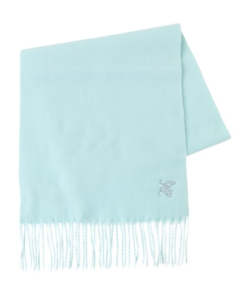 earth music&ecology（アースミュージックアンドエコロジー）の「ワンポイントロゴ刺繍マフラー（マフラー・レディース・グレー/サックスブルー系2/レッド/ホワイト・FREE）」の13枚目の写真