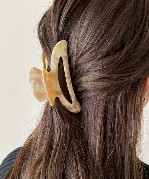 デザインカラーヘアクリップ