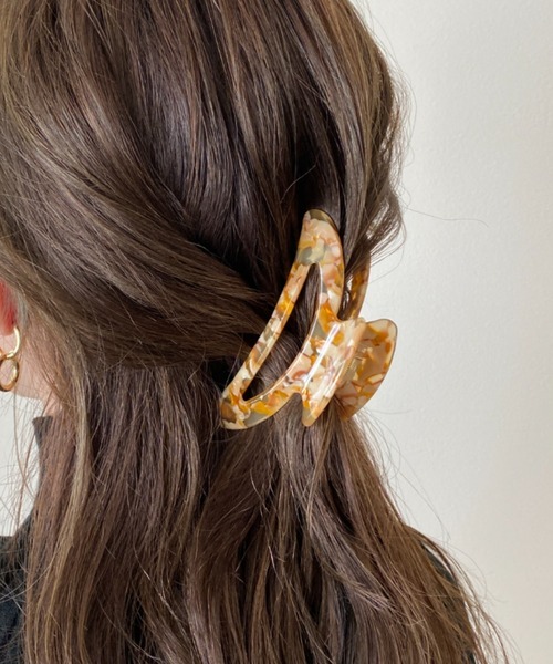 デザインカラーヘアクリップ