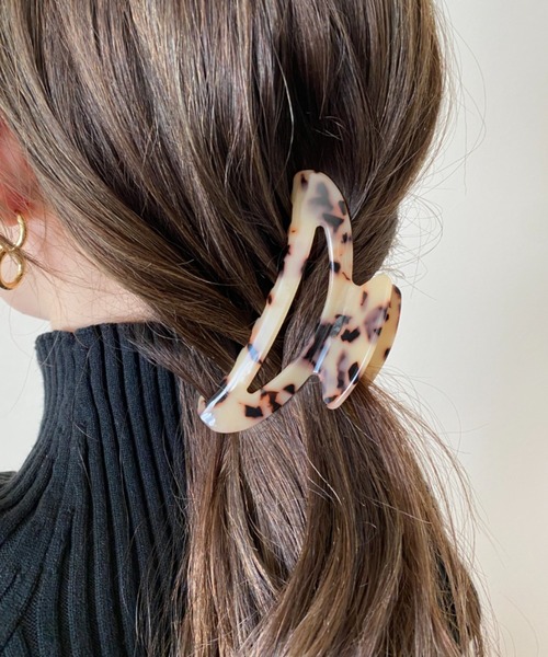 デザインカラーヘアクリップ