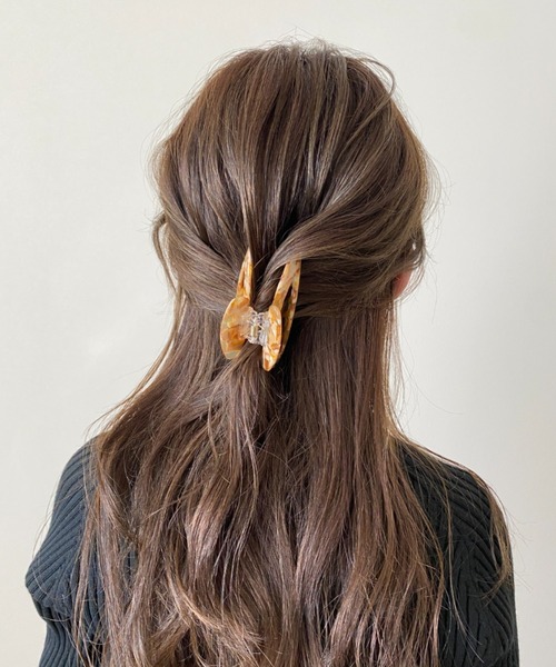 セール】デザインカラーヘアクリップ（バレッタ/ヘアクリップ