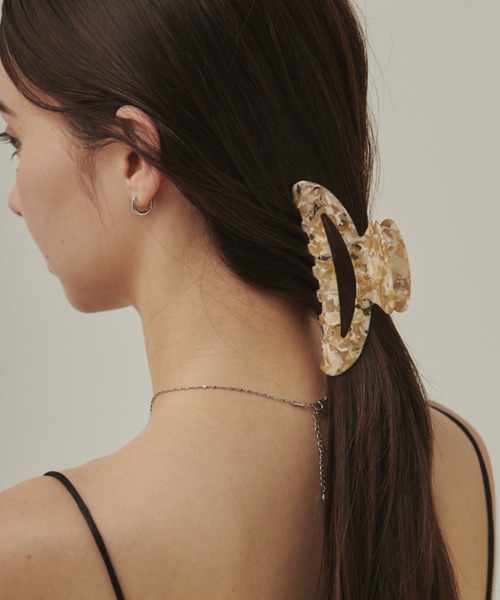 デザインカラーヘアクリップ