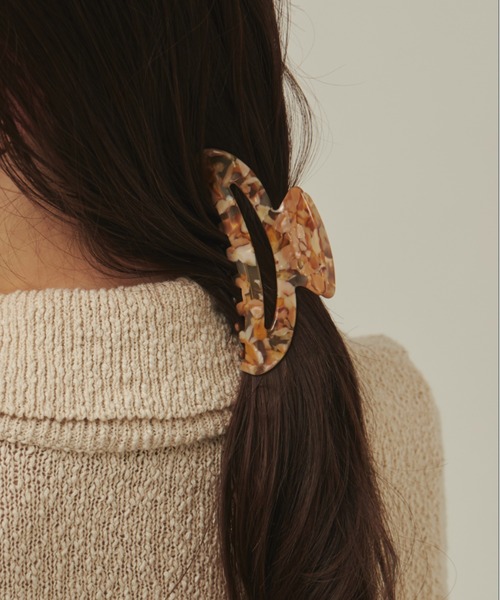 デザインカラーヘアクリップ