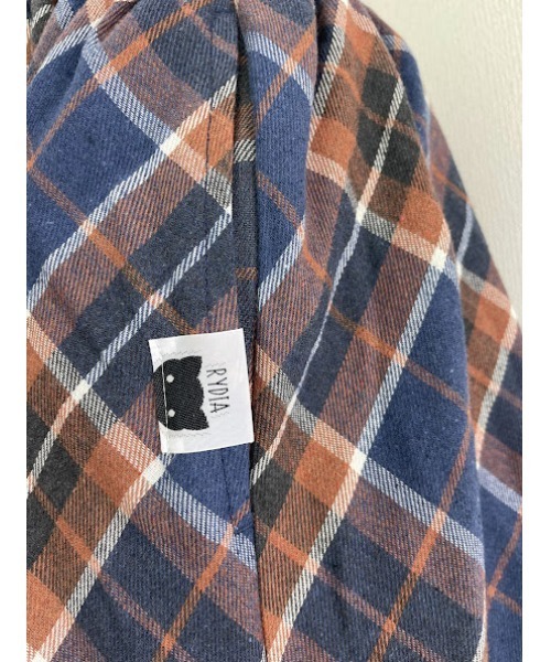 Rydia（リディア）の「ネルチェックロングスカート（スカート・レディース・ブルー/ネイビー・M）」の11枚目の写真